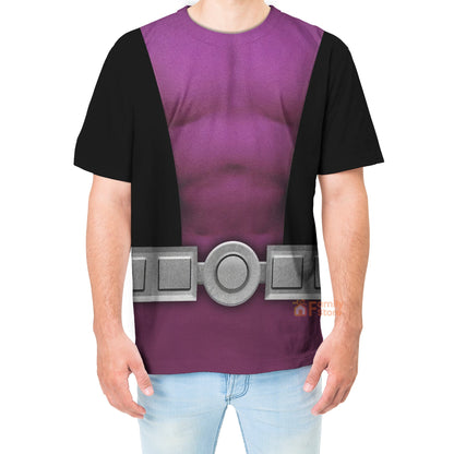 Teen Titan Beast Boy Cosplay T-Shirts For Men