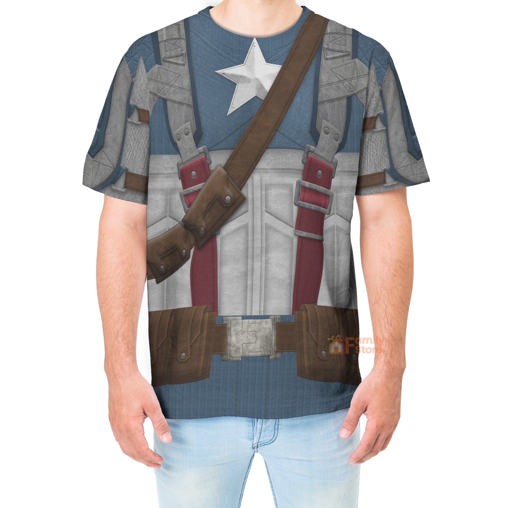 Captain America The First Avenger Costume - 3D TShirt