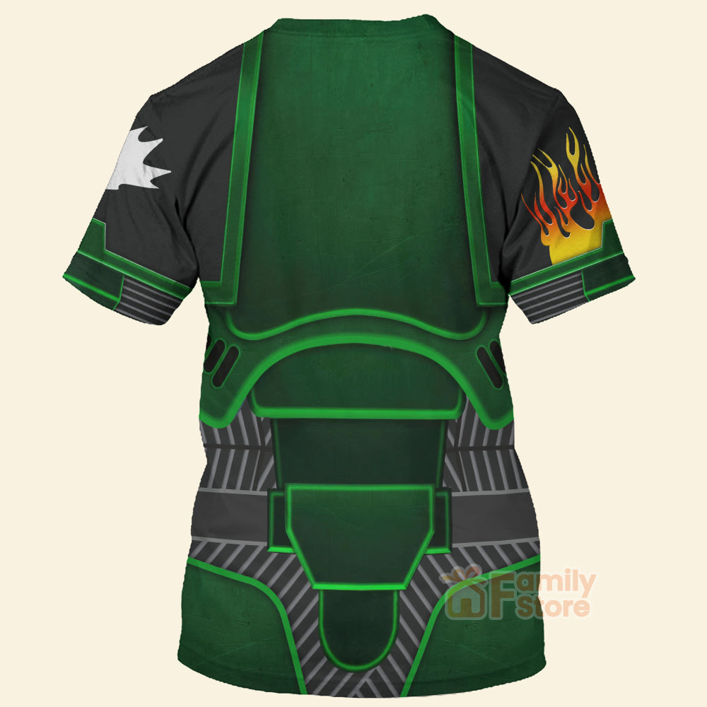 Warhammer Space Marines Salamanders - Costume Cosplay 3D Tshirt CSWRH006