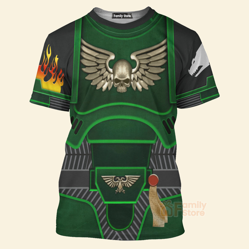 Warhammer Space Marines Salamanders - Costume Cosplay 3D Tshirt CSWRH006