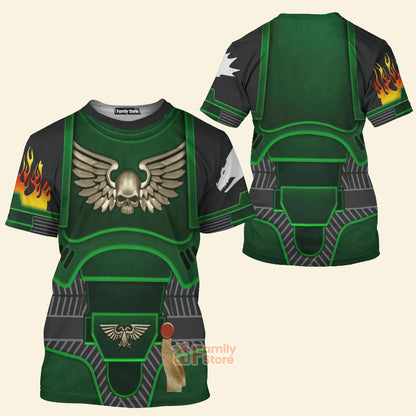 Warhammer Space Marines Salamanders - Costume Cosplay 3D Tshirt CSWRH006