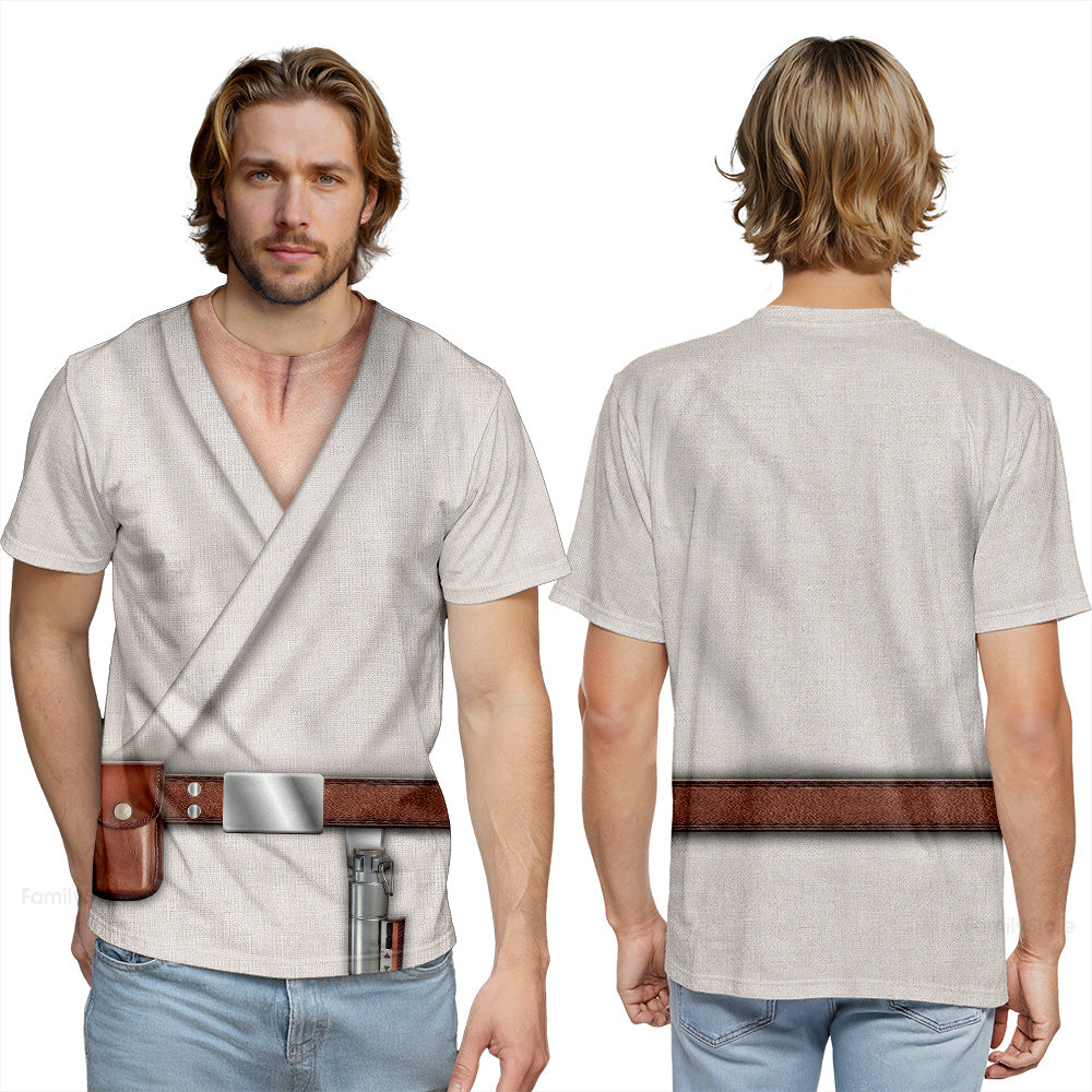 Stwa Jedi Luke SW Costume - 3D TShirt For Men And Women