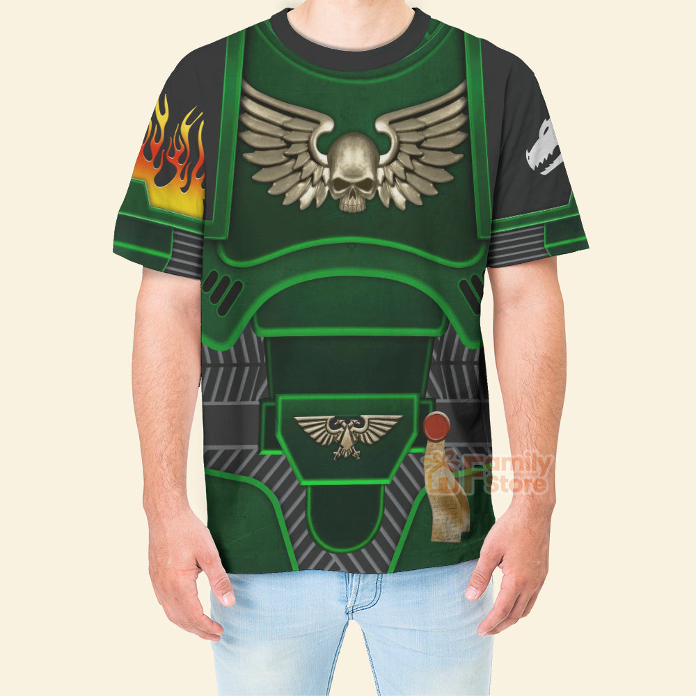 Warhammer Space Marines Salamanders - Costume Cosplay 3D Tshirt CSWRH006