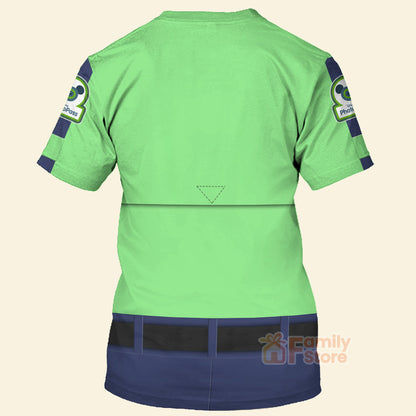 Photopass Cast Member Green Uniforms Disney Cast Member Costume - 3D TShirt
