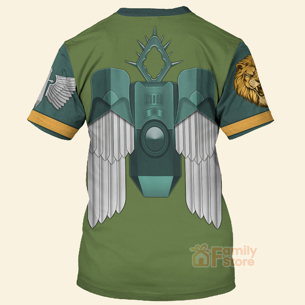 Warhammer Lion El Jonson Warrior - Costume Cosplay 3D Tshirt