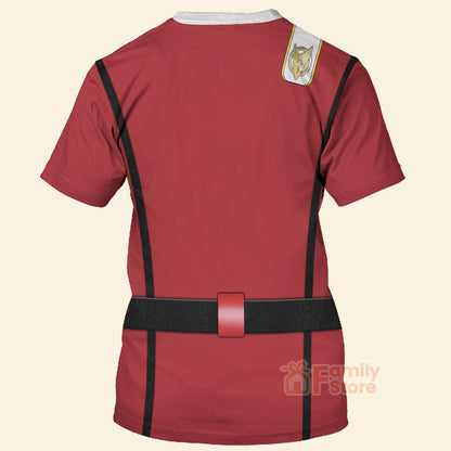 SaTr Starfleet Uniform The Wrath of Khan Officer - 3D TShirt