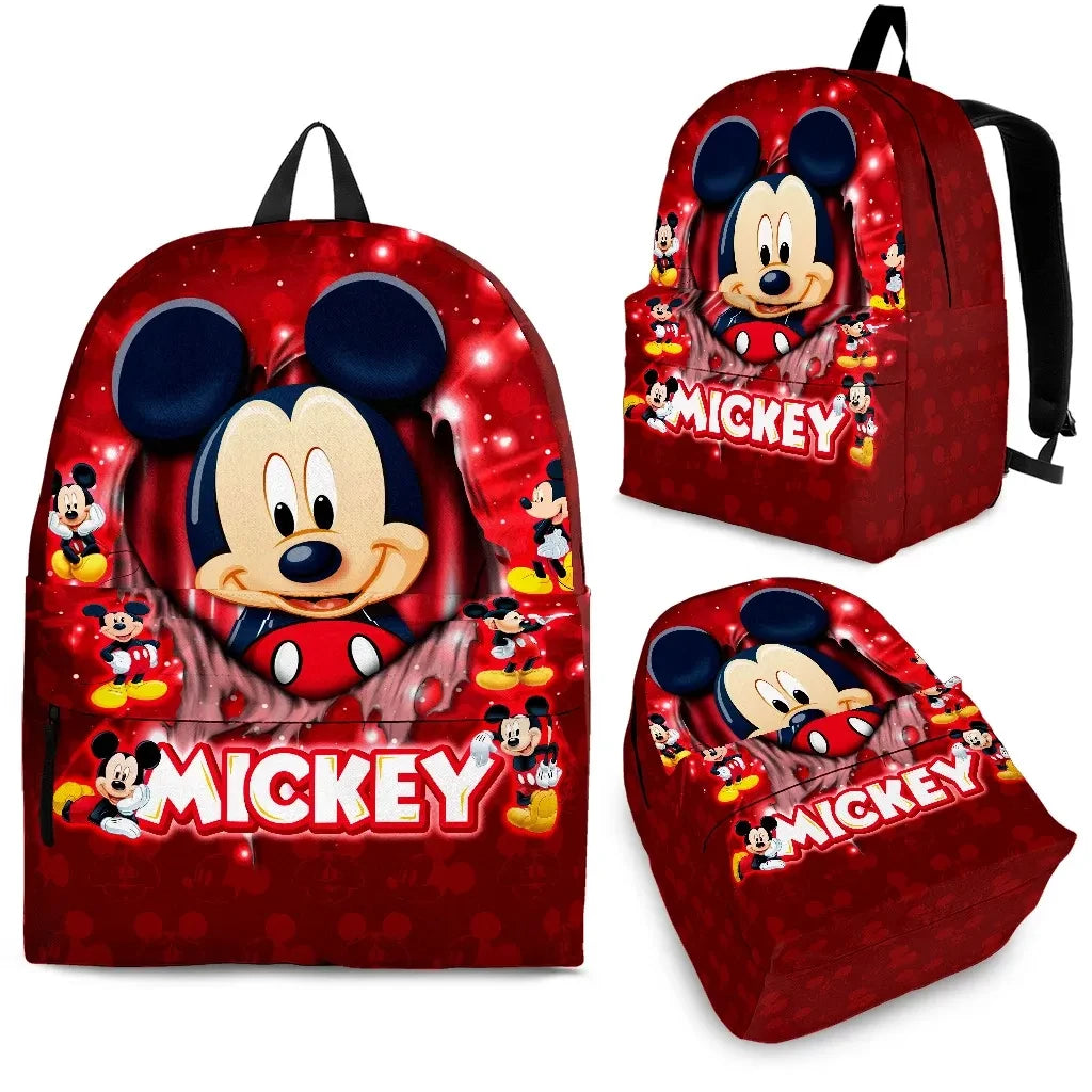 MM Backpack DN MM Tearing The Sheet Pattern Backpacks Red