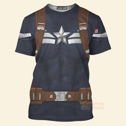 Captain America Stealth Suit The Winter Soldier Costume - TShirt
