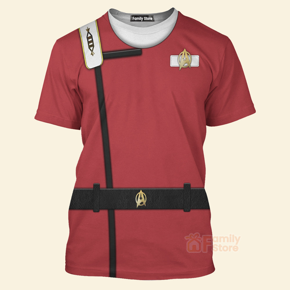 SaTr Starfleet Uniform The Wrath of Khan Officer - 3D TShirt