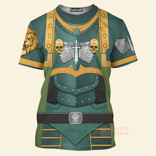 Warhammer Lion El Jonson Warrior - Costume Cosplay 3D Tshirt