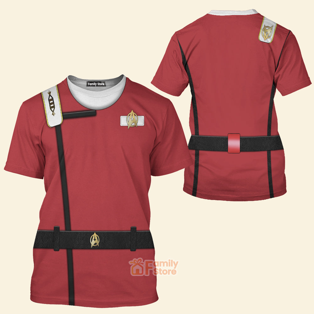 SaTr Starfleet Uniform The Wrath of Khan Officer - 3D TShirt