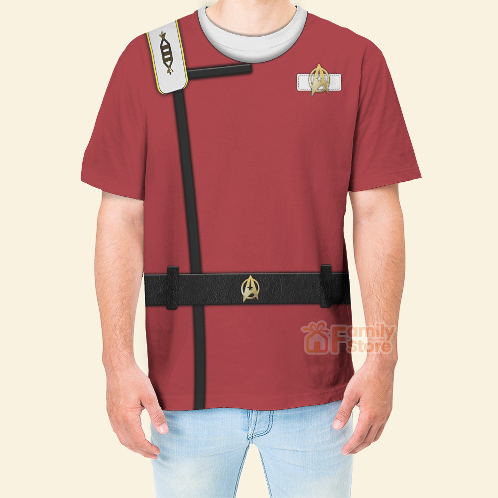 SaTr Starfleet Uniform The Wrath of Khan Officer - 3D TShirt
