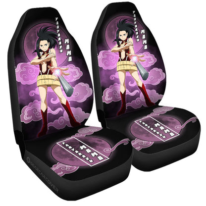 My Hero Academia Car Seat Covers Hero Momo Yaoyorozu Graphic Seat Covers Black Pink