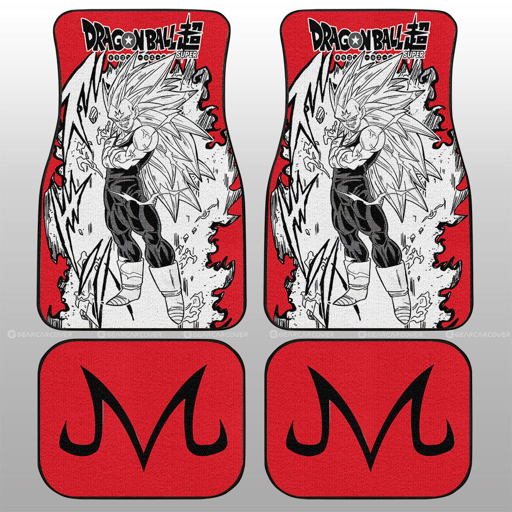 Dragon Ball Car Mats Majin Vegeta Car Floor Mats Demon Slayer Car Floor Mats