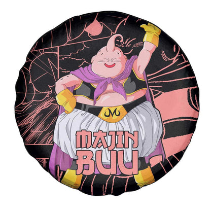 Dragon Ball Spare Tire Cover Dragon Ball Majin Buu Manga Pattern Tire Covers Black Pink