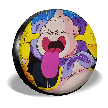 Dragon Ball Spare Tire Cover Dragon Ball Majin Buu Funny Face Tire Covers Colorful