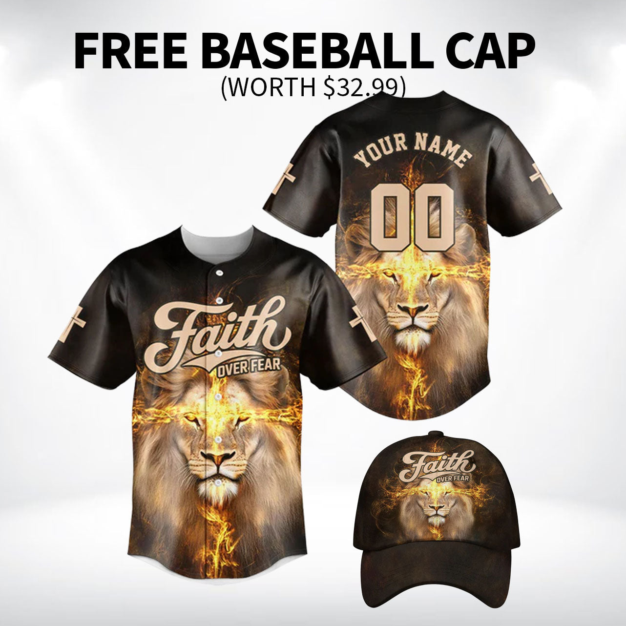 Man Of God Jesus Baseball Jersey Bundle