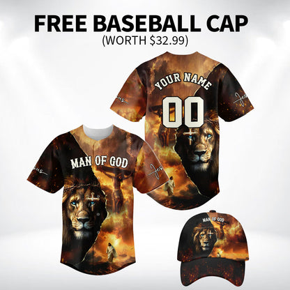 Man Of God Redeemed Strength Baseball Jersey Bundle