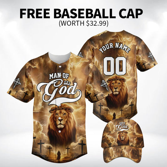 Man of God – Lion’s Courage Baseball Jersey Bundle