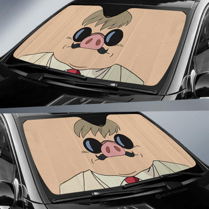 Marco Pagot Car Sunshade Custom Porco Rosso Car Accessories