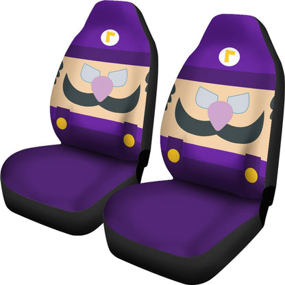 Mario Car Seat Covers Super Mario Waluigi Cosplay Seat Covers Purple