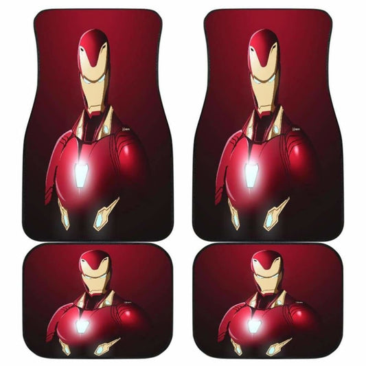 MV Car Floor Mats MV Hero Character IronMan Graphic Car Mats