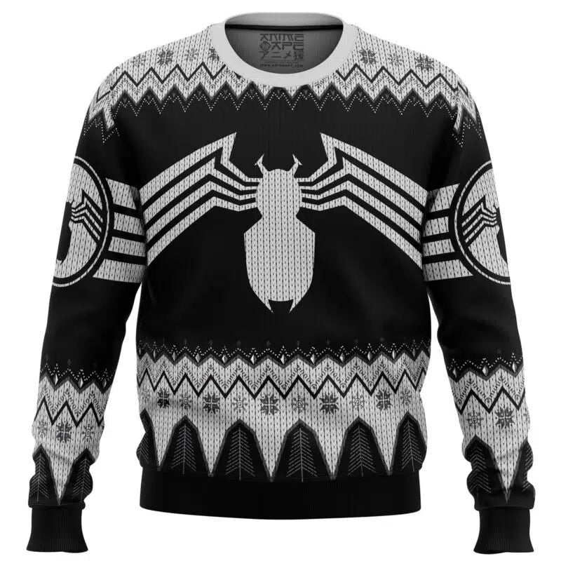 Venom Marvel Venom Symbol Ugly Christmas Sweater