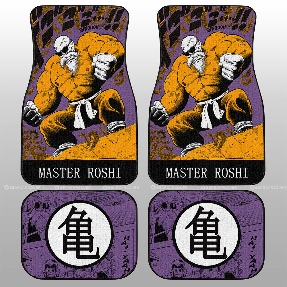 Master Roshi Desk Mat Dragon Ball Car Mats Master Roshi Car Floor Mats Manga Color Style Car ...