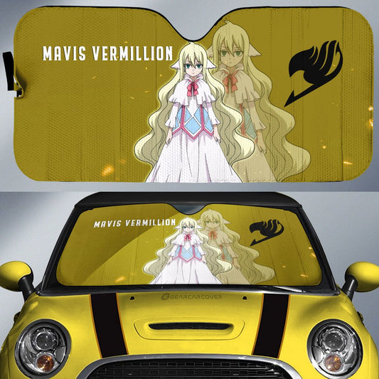 Mavis Vermillion Car Sunshade Custom