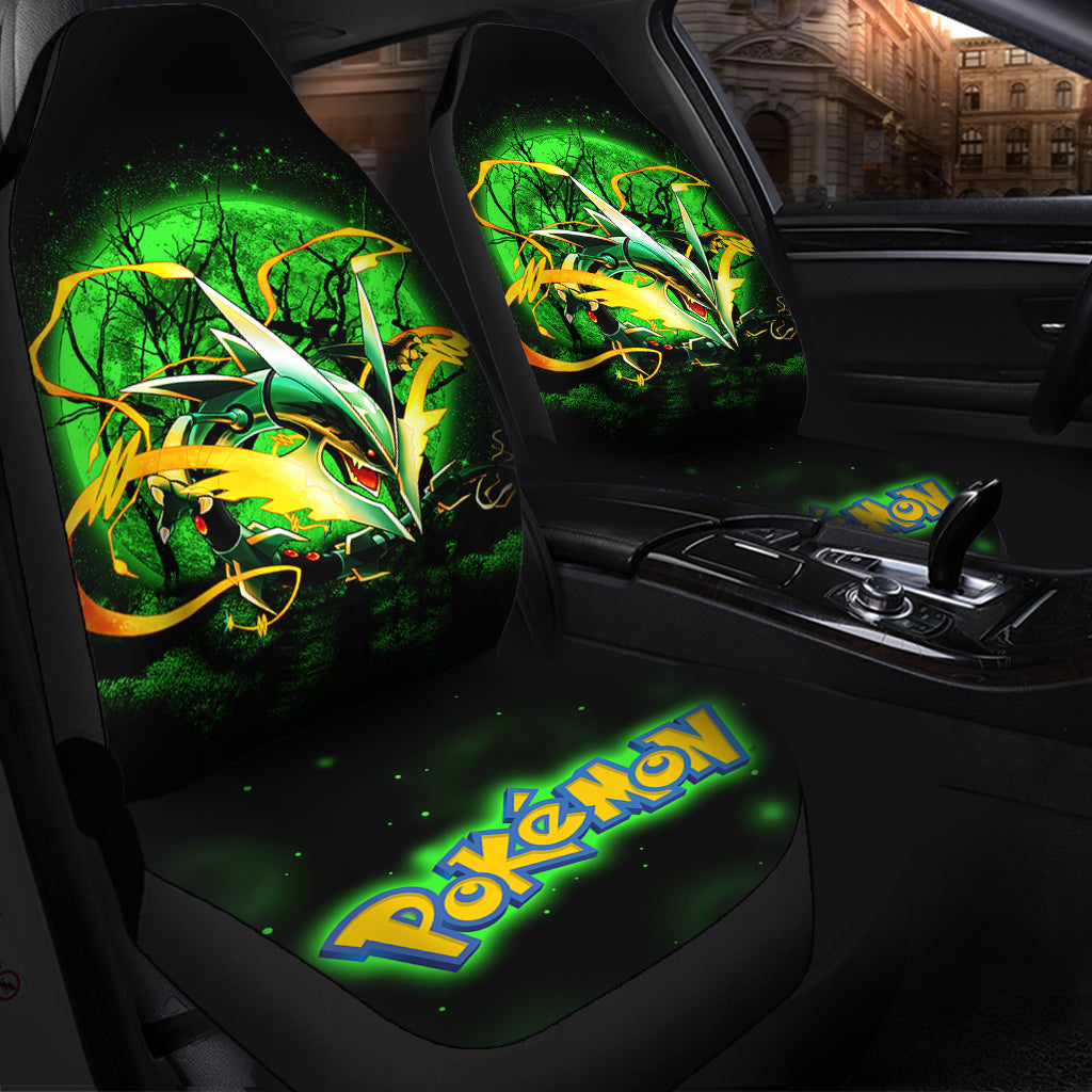 Mega X Rayquaza Legendary Moonlight Car Seat Covers