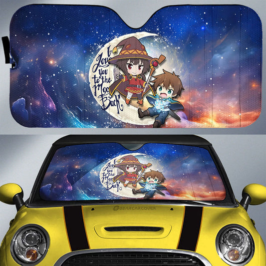 Megumin And Kazuma Car Sunshade Custom Car Accessories