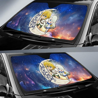 Meliodas And Elizabeth Car Sunshade Custom Car Accessories