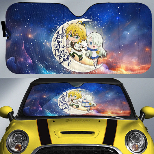 Meliodas And Elizabeth Car Sunshade Custom Car Accessories