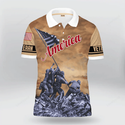 Veteran Polo Shirt Memorial Day Is For Them Boys Polo Shirts Brown