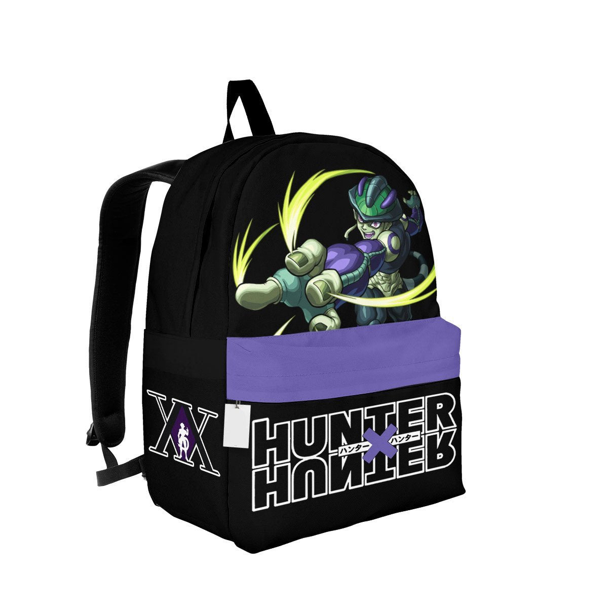 Hunter X Hunter Backpack Hunter X Hunter Meruem Graphic Backpacks Black Purple