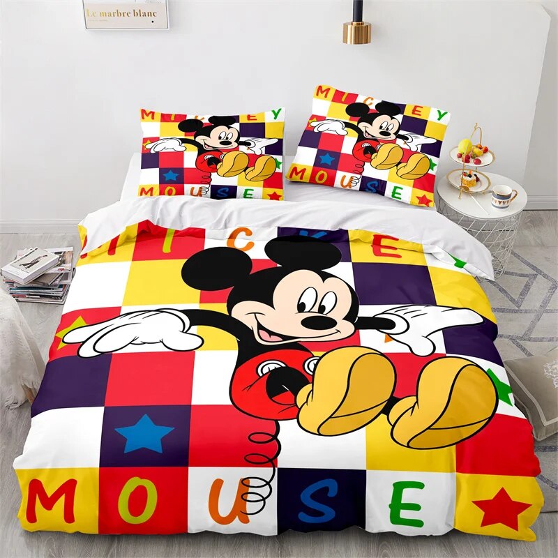 MM Bedding Set DN MM Jumping Square Pattern Duvet Covers Colorful Unique Gift