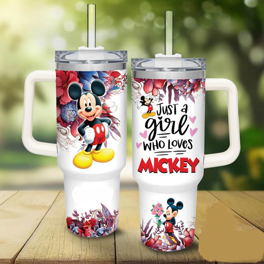 MM 40 Oz Tumbler Just A Girl Who Loves MM Tumbler 40 Oz Colorful