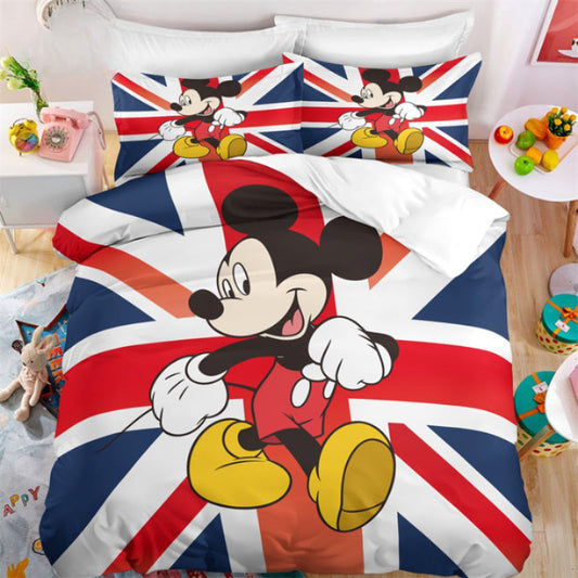 MM Bedding Set DN MM And England Flag Pattern Duvet Covers Colorful Unique Gift