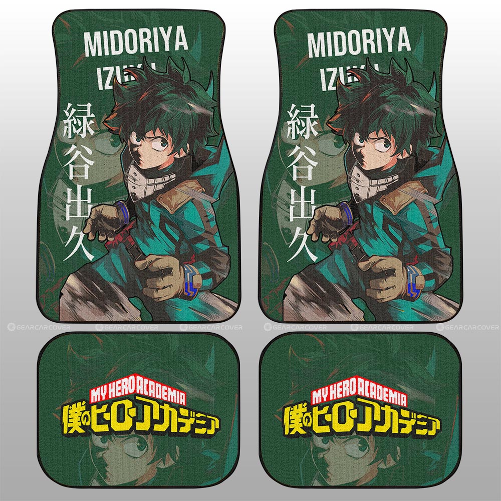 My Hero Academia Car Mats Midoriya Izuku Car Floor Mats