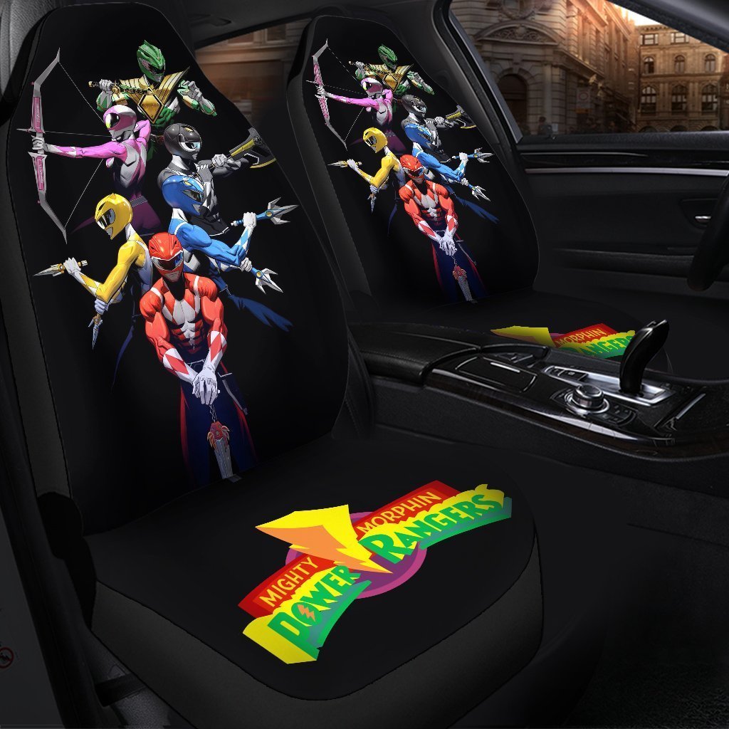 Power Ranger Car Seat Covers Mighty Morphin Power Rangers Team Seat Covers Black
