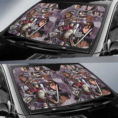 Mikasa Ackerman Car Sunshade Custom Car Interior Accessories