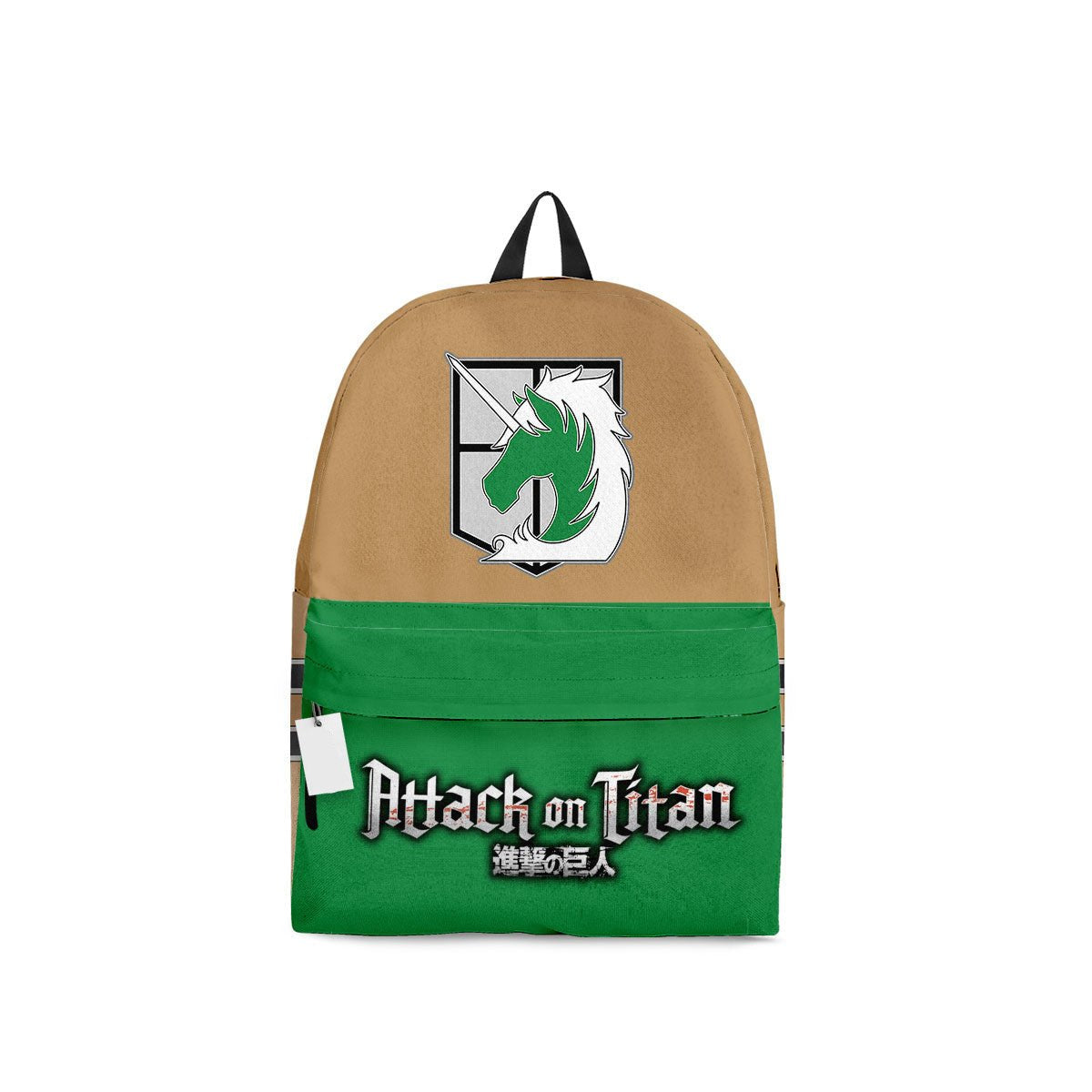 Attack On Titan Backpack Military Police Brigade Suit Costume And Symbol Backpacks Brown Green