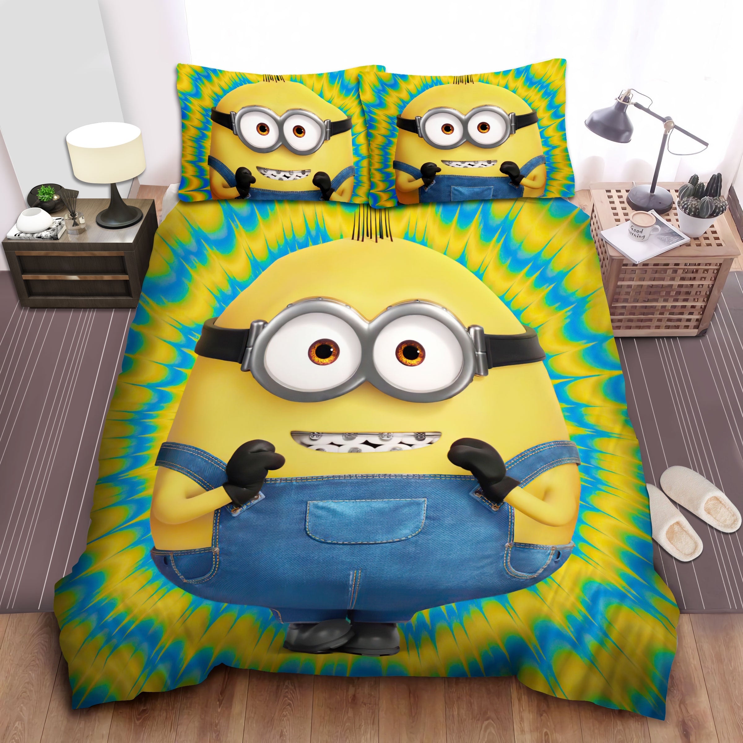 Minions Bedding Set Despicable Me Larry The Minion Duvet Covers Yellow ...