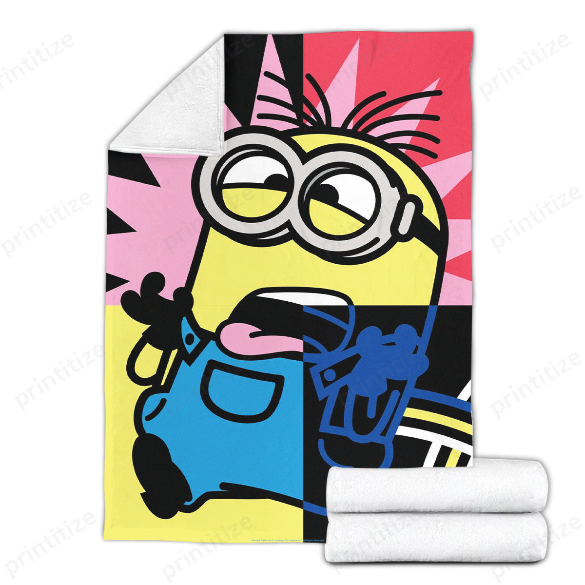 Minions Blanket Minion Not Good Art Blanket Colorful