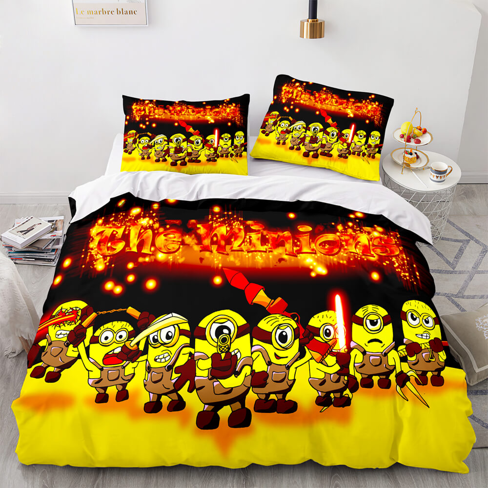 Minions Bedding Set The Minions Fighting Team Duvet Covers Colorful Unique Gift