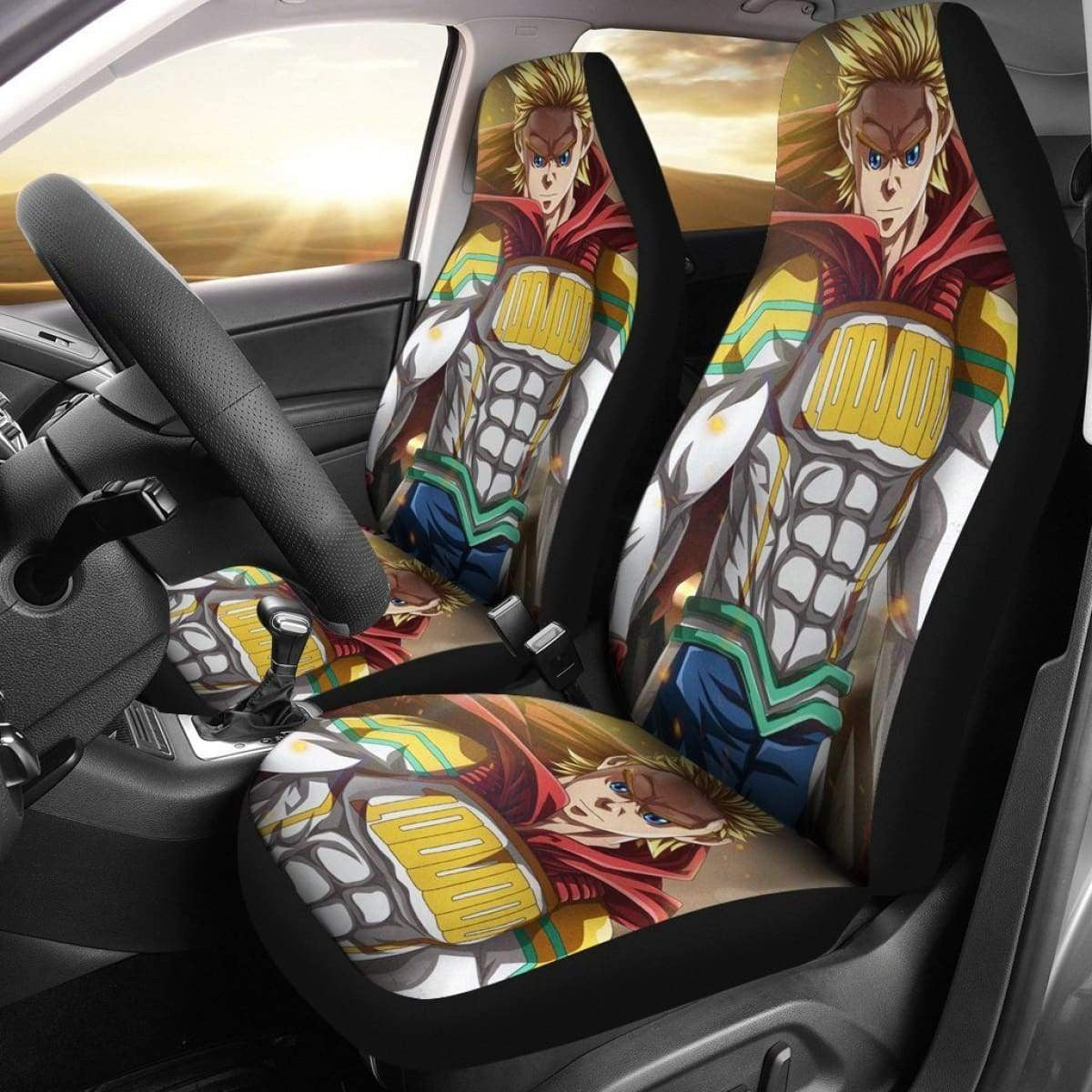 My Hero Academia Car Seat Covers Mirio Togata Hero Suit Graphic Seat Covers Colorful