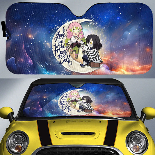 Mitsuri And Obanai Car Sunshade Custom Car Accessories