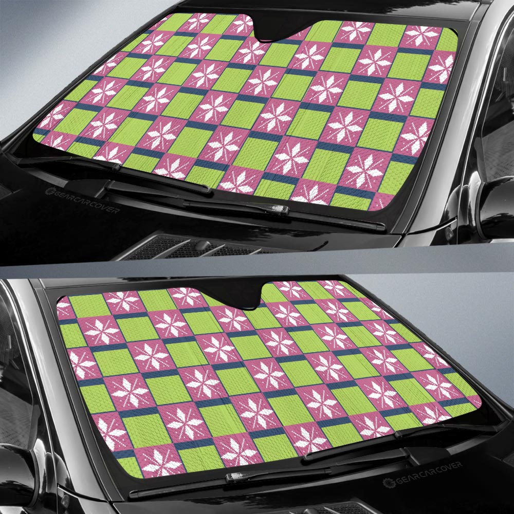 Mitsuri Kanroji Car Sunshade Custom Anime Car Accessories