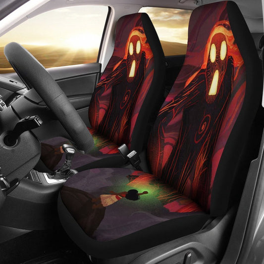 Moana Car Seat Covers DN Moana Villain Te Ka Graphic Seat Covers Red