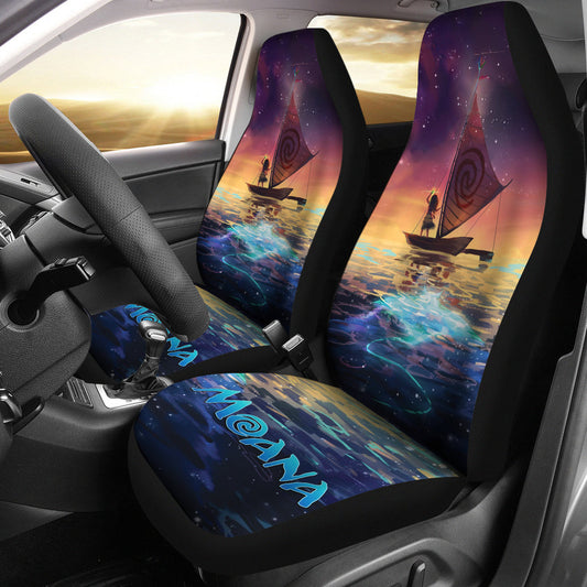 Moana Car Seat Covers DN Moana On the Ocean Seat Covers Colorful